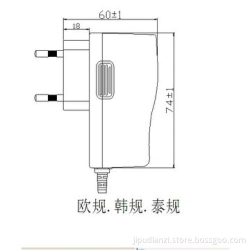 9V 1.5A Power Adapter with Over-voltage Protection
